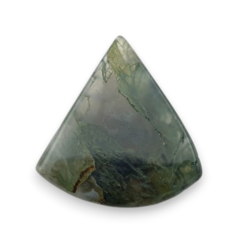 Agat mszysty kaboszon fasetowany 25x21 mm nr 47 Agat mszysty kaboszon fasetowany 25x21 mm nr 47
