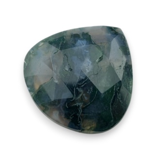 Agat mszysty kaboszon fasetowany 25x24 mm nr 2