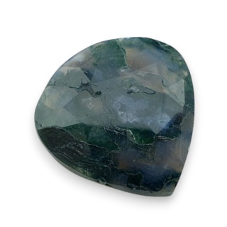 Agat mszysty kaboszon fasetowany 25x24 mm nr 2