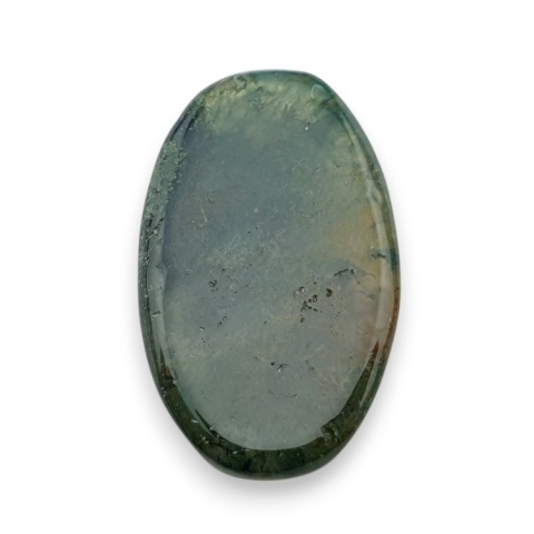 Agat mszysty kaboszon fasetowany 26x16 mm nr 49 Agat mszysty kaboszon fasetowany 26x16 mm nr 49
