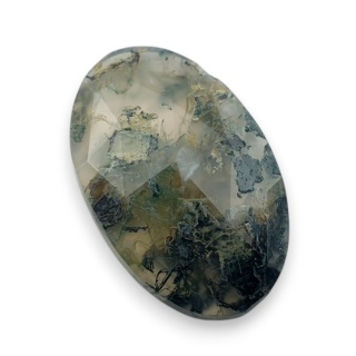 Agat mszysty kaboszon fasetowany 26x17 mm nr 24