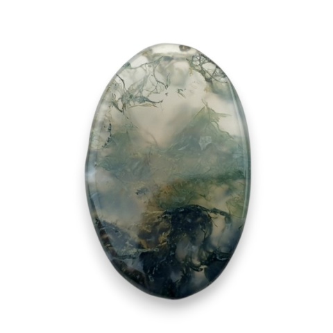 Agat mszysty kaboszon fasetowany 26x17 mm nr 24 Agat mszysty kaboszon fasetowany 26x17 mm nr 24