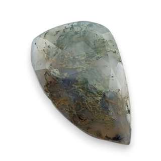 Agat mszysty kaboszon fasetowany 26x17 mm nr 38