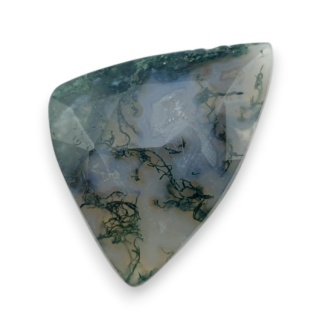 Agat mszysty kaboszon fasetowany 26x18 mm nr 46
