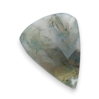Agat mszysty kaboszon fasetowany 26x20 mm nr 28