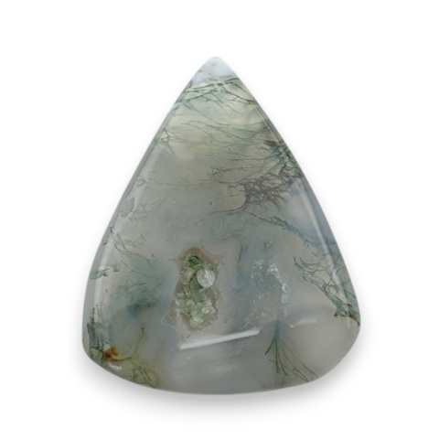 Agat mszysty kaboszon fasetowany 26x20 mm nr 28 Agat mszysty kaboszon fasetowany 26x20 mm nr 28