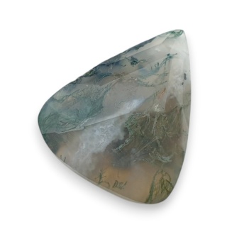 Agat mszysty kaboszon fasetowany 26x22 mm nr 26