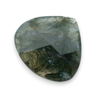 Agat mszysty kaboszon fasetowany 26x24 mm nr 1