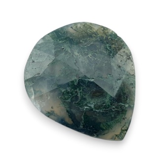 Agat mszysty kaboszon fasetowany 27x23 mm nr 14