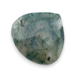 Agat mszysty kaboszon fasetowany 27x26 mm nr 13