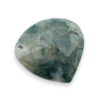 Agat mszysty kaboszon fasetowany 27x26 mm nr 13