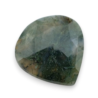 Agat mszysty kaboszon fasetowany 27x26 mm nr 6