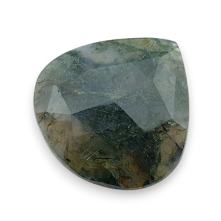 Agat mszysty kaboszon fasetowany 27x26 mm nr 6