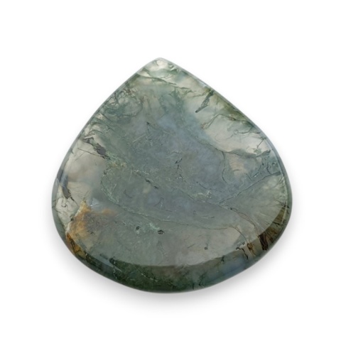Agat mszysty kaboszon fasetowany 27x26 mm nr 6 Agat mszysty kaboszon fasetowany 27x26 mm nr 6