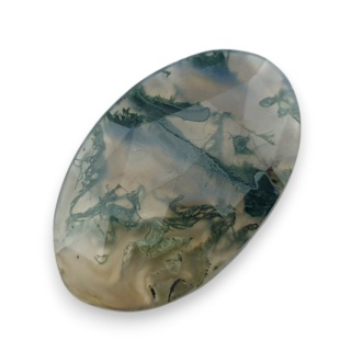 Agat mszysty kaboszon fasetowany 28x18 mm nr 31
