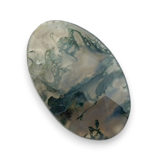 Agat mszysty kaboszon fasetowany 28x18 mm nr 31