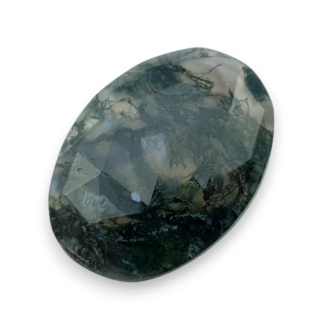 Agat mszysty kaboszon fasetowany 28x20 mm nr 7