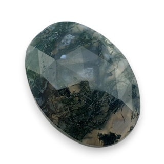 Agat mszysty kaboszon fasetowany 28x20 mm nr 7