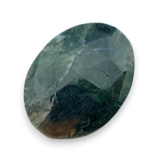 Agat mszysty kaboszon fasetowany 28x21 mm nr 20