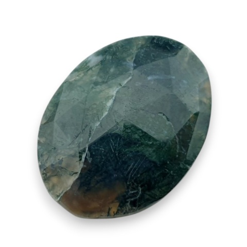 Agat mszysty kaboszon fasetowany 28x21 mm nr 20 Agat mszysty kaboszon fasetowany 28x21 mm nr 20
