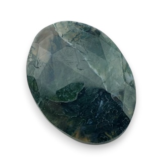 Agat mszysty kaboszon fasetowany 28x21 mm nr 20