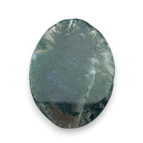 Agat mszysty kaboszon fasetowany 28x21 mm nr 20 Agat mszysty kaboszon fasetowany 28x21 mm nr 20
