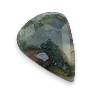 Agat mszysty kaboszon fasetowany 28x21 mm nr 32