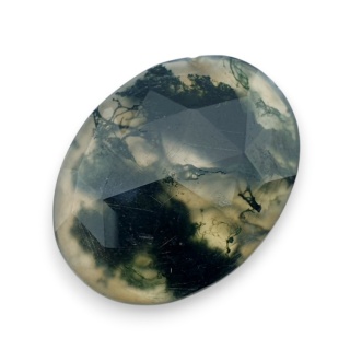 Agat mszysty kaboszon fasetowany 28x21 mm nr 4