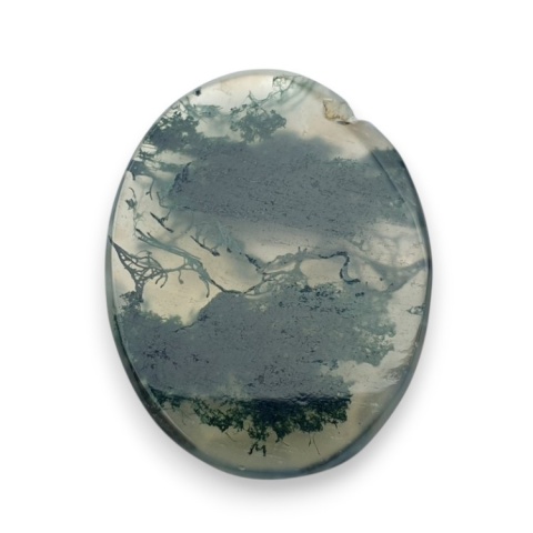 Agat mszysty kaboszon fasetowany 28x21 mm nr 4 Agat mszysty kaboszon fasetowany 28x21 mm nr 4