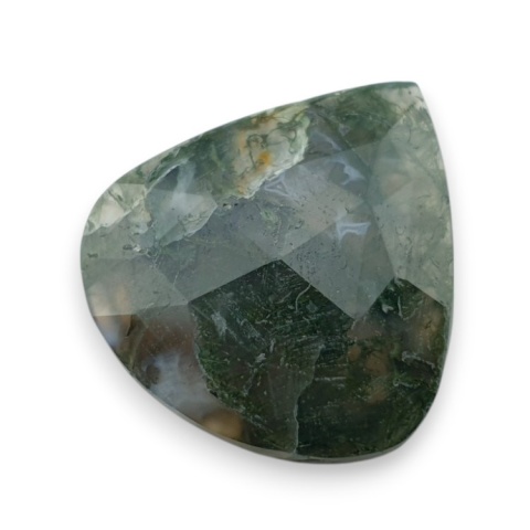 Agat mszysty kaboszon fasetowany 28x26 mm nr 37 Agat mszysty kaboszon fasetowany 28x26 mm nr 37