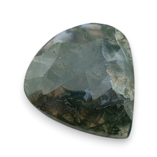 Agat mszysty kaboszon fasetowany 28x26 mm nr 37
