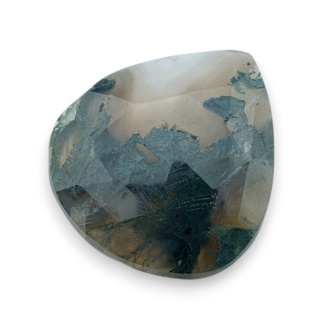 Agat mszysty kaboszon fasetowany 30x28 mm nr 17