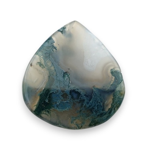 Agat mszysty kaboszon fasetowany 30x28 mm nr 17 Agat mszysty kaboszon fasetowany 30x28 mm nr 17