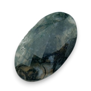 Agat mszysty kaboszon fasetowany 31x18 mm nr 21