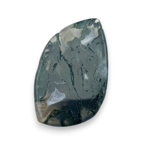 Agat mszysty kaboszon fasetowany 31x19 mm nr 34 Agat mszysty kaboszon fasetowany 31x19 mm nr 34