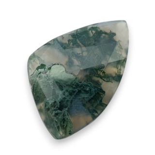Agat mszysty kaboszon fasetowany 31x20 mm nr 33