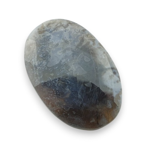Agat mszysty kaboszon fasetowany 32x22 mm nr 16 Agat mszysty kaboszon fasetowany 32x22 mm nr 16