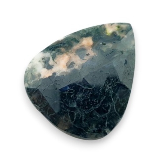 Agat mszysty kaboszon fasetowany 32x26 mm nr 30