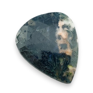 Agat mszysty kaboszon fasetowany 32x26 mm nr 30