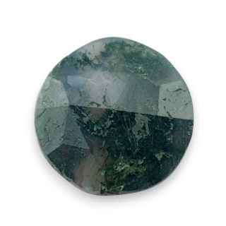 Agat mszysty kaboszon fasetowany fi 21 mm nr 35