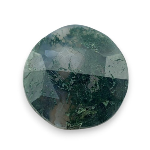 Agat mszysty kaboszon fasetowany fi 21 mm nr 35 Agat mszysty kaboszon fasetowany fi 21 mm nr 35