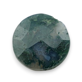 Agat mszysty kaboszon fasetowany fi 21 mm nr 35
