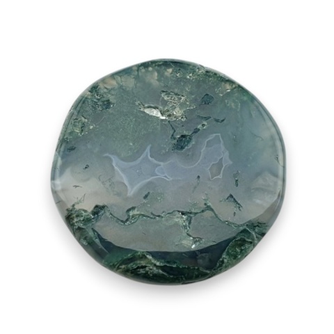 Agat mszysty kaboszon fasetowany fi 21 mm nr 35 Agat mszysty kaboszon fasetowany fi 21 mm nr 35