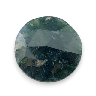 Agat mszysty kaboszon fasetowany fi 21 mm nr 41
