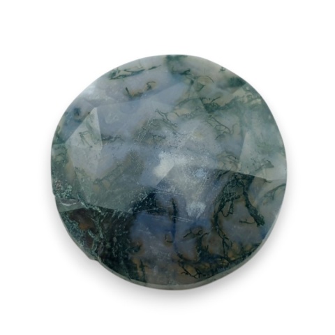 Agat mszysty kaboszon fasetowany fi 25 mm nr 5 Agat mszysty kaboszon fasetowany fi 25 mm nr 5