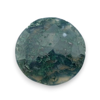 Agat mszysty kaboszon fasetowany fi 26 mm nr 15