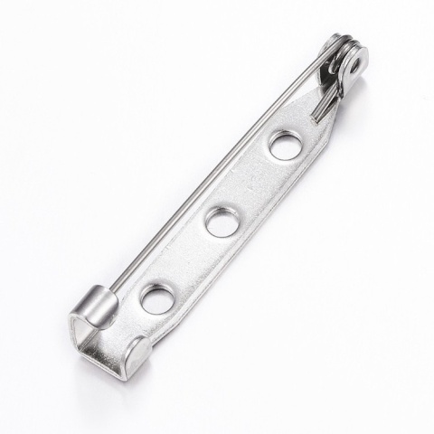 Baza broszki stal szlachetna 31,5x6 mm 1 szt Baza broszki stal szlachetna 31,5x6 mm 1 szt