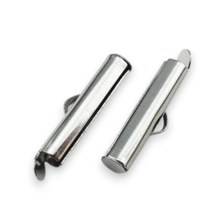 Końcówki tubowe wsuwane stal szlachetna 20 mm 2 szt