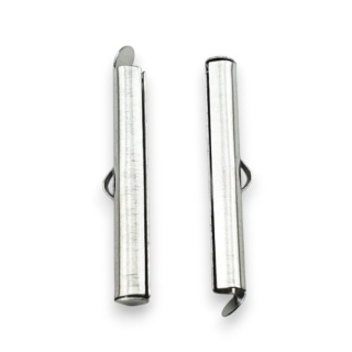 Końcówki tubowe wsuwane stal szlachetna 30 mm 2 szt