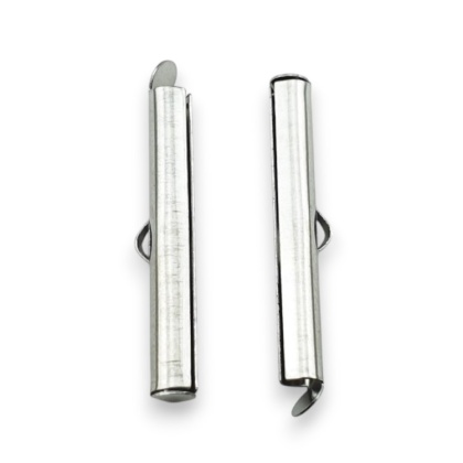 Końcówki tubowe wsuwane stal szlachetna 30 mm 2 szt